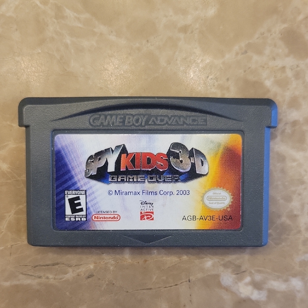 Nintendo Spy Kids 3D Game Boy Advance Cartridge - Gray